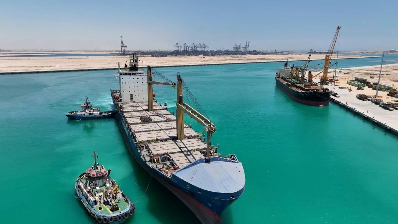 Égypte : le terminal Trans Cargo du port de Sokhna accueille ses premiers navires commerciaux