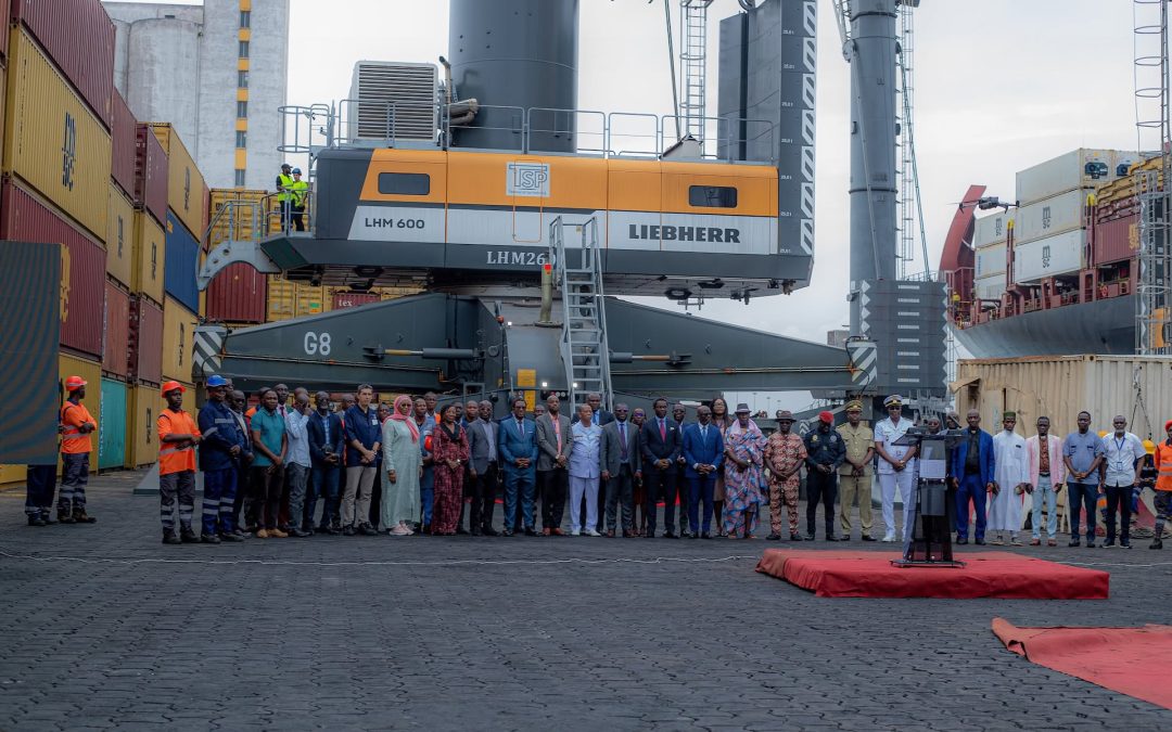 Cote d’Ivoire : Le Port de San Pedro receptionne une nouvelle grue de manutention pour renforcer les capacités du terminal à conteneurs
