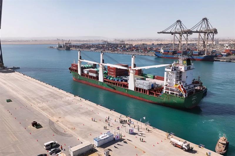 Égypte : le terminal de marchandises générales et de vrac de Sokhna entre en phase d’essai